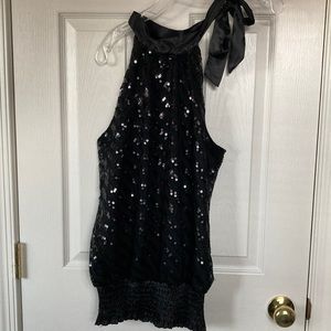 🟣🟣 Stuido Y Black Sparkling Dress Blouse (size M)